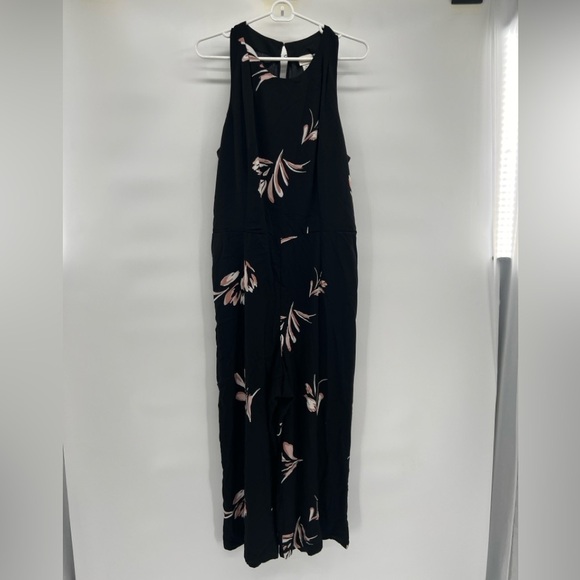 A new day floral sleeveless jumpsuit size XL black purple womens - Picture 11 of 12